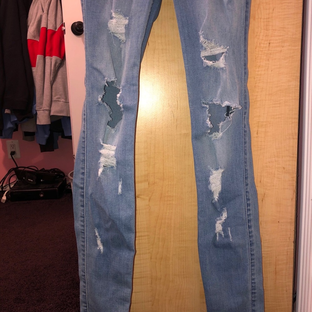 Blue Ripped Jeans - Picture 2 of 2